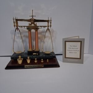 Franklin Mint 150 Year Celibration Of The Gold Rush Scale